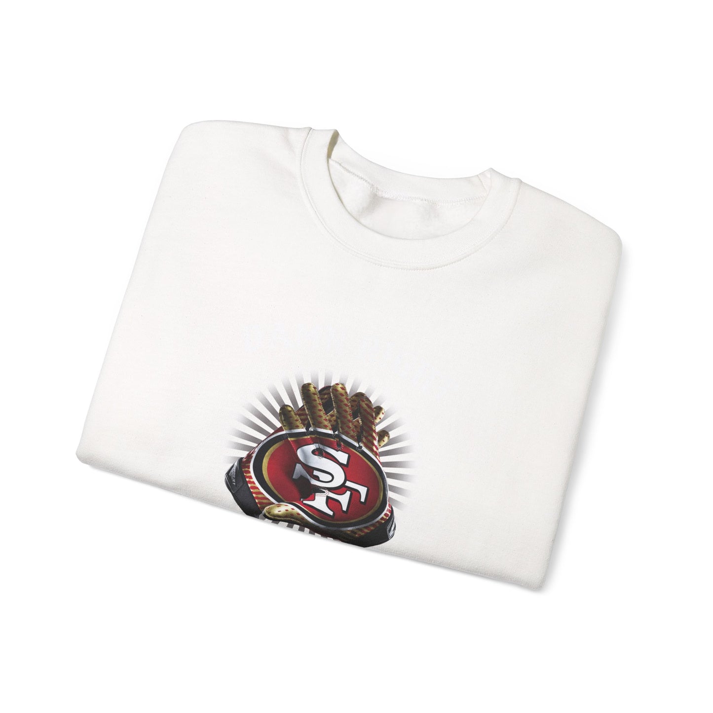 Customizable 49ers Fan Crewneck Sweatshirt | Football Team Logo Pullover
