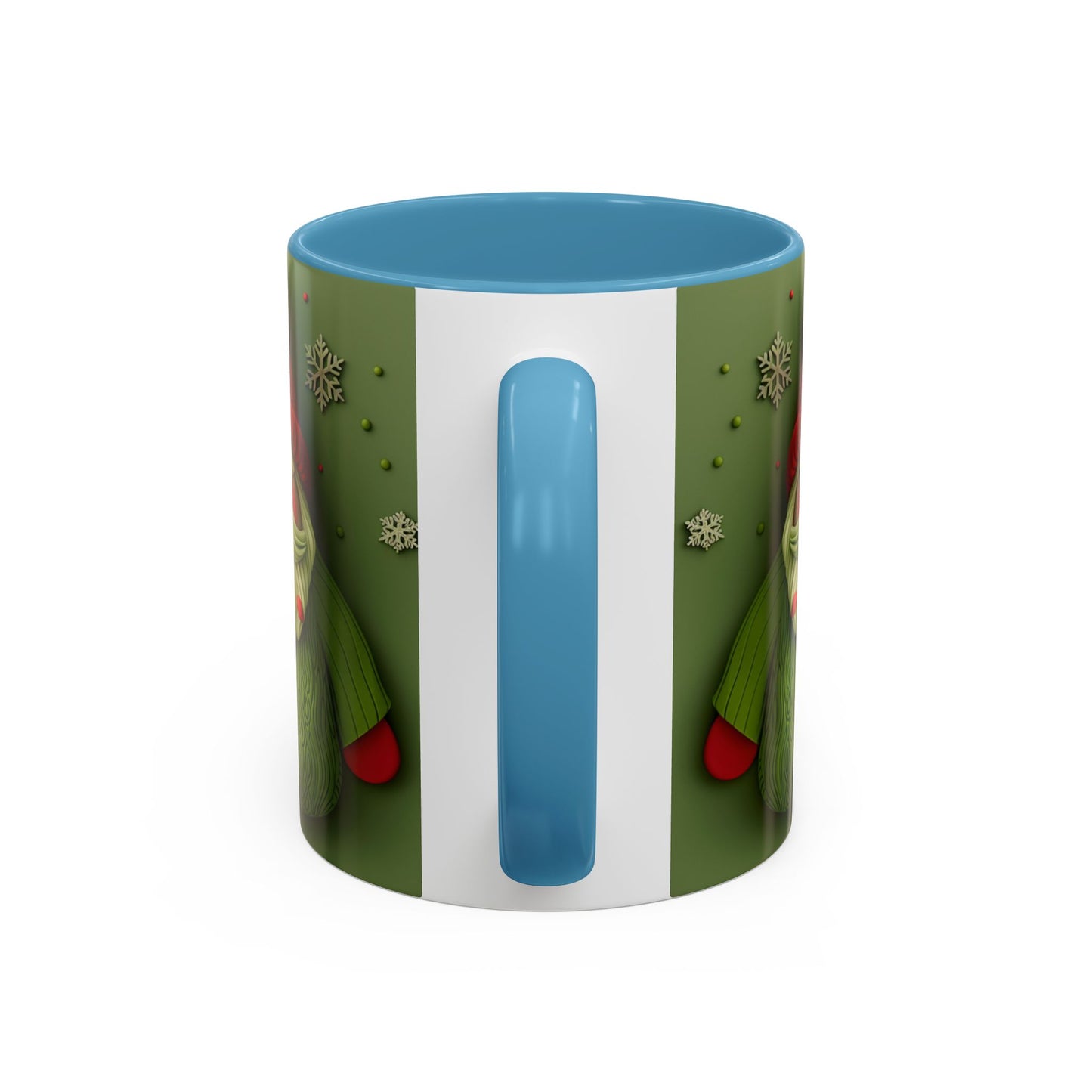 Green Knit Santa Mug | Accent Coffee Mug