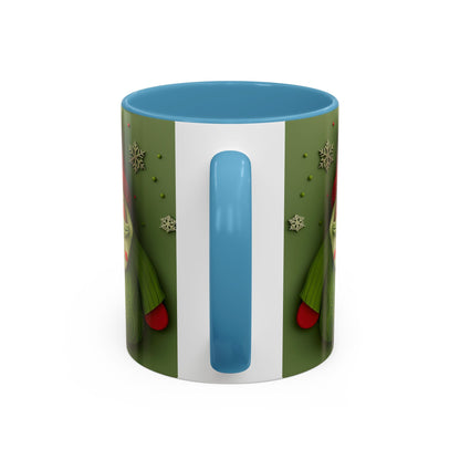 Green Knit Santa Mug | Accent Coffee Mug