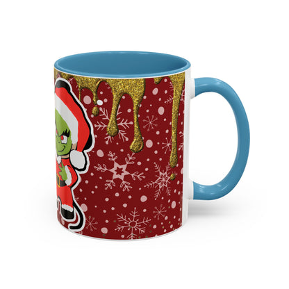 Grinch and Mouse Santa Mug | Accent Coffee Mug 11oz 15oz