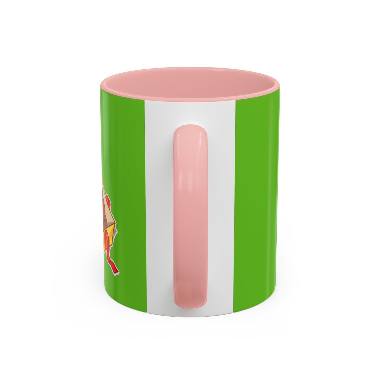 Grinch Character with Poop Present Mug | Accent Coffee Mug