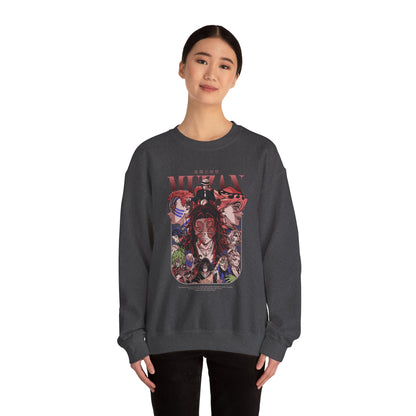Demon Slayer Character Collage Sweatshirt | Anime Graphic Crewneck