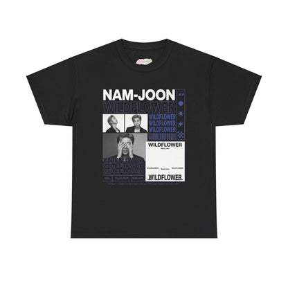 Wildflower Photo Collage Tee | Nam-Joon Text Graphic Tee
