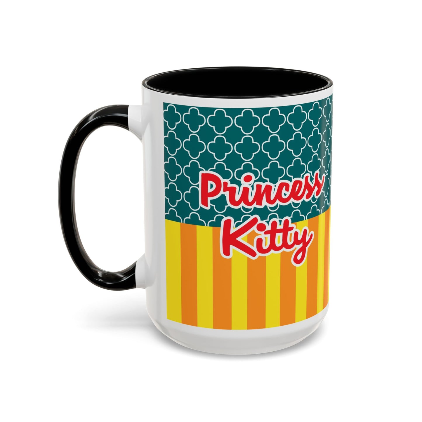 Redheaded Princess Kitty Accent Coffee Mug | Cute Cat Princess Design