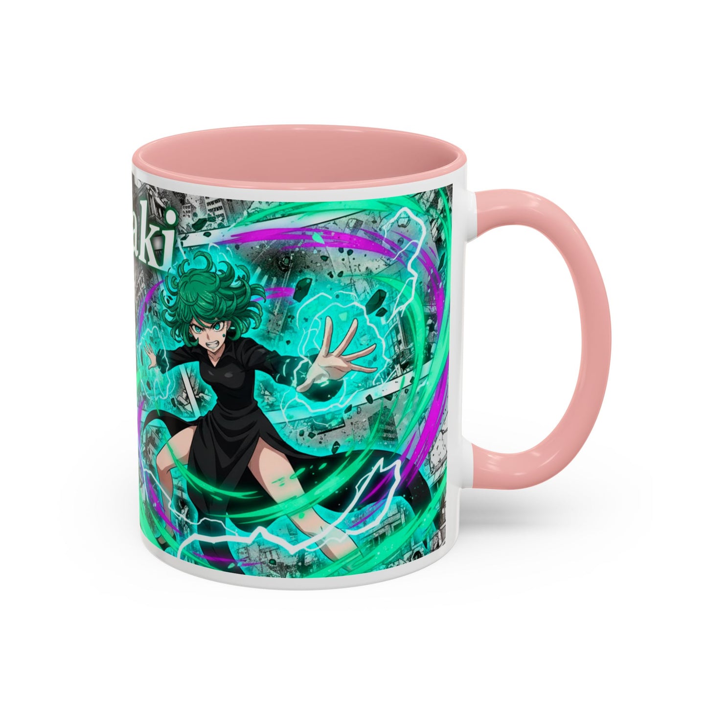 Accent Coffee Mug - Anime Girl Psychic Power Design (11/15oz)
