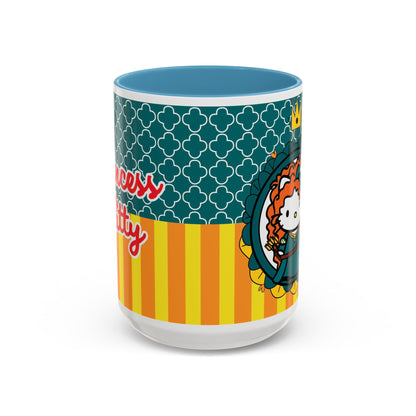 Redheaded Princess Kitty Accent Coffee Mug | Cute Cat Princess Design