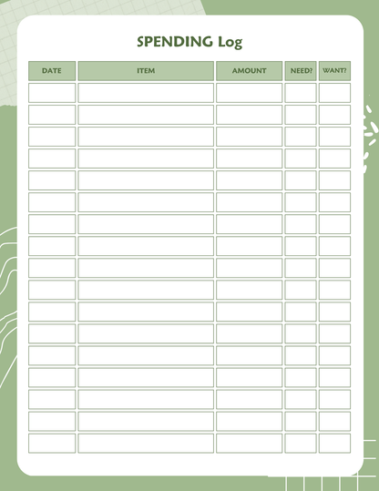 Healthy Living Planner | Digital Download