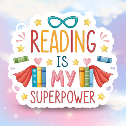 Book Lover Sticker Collection | Holographic Vinyl Water Resistant Stickers