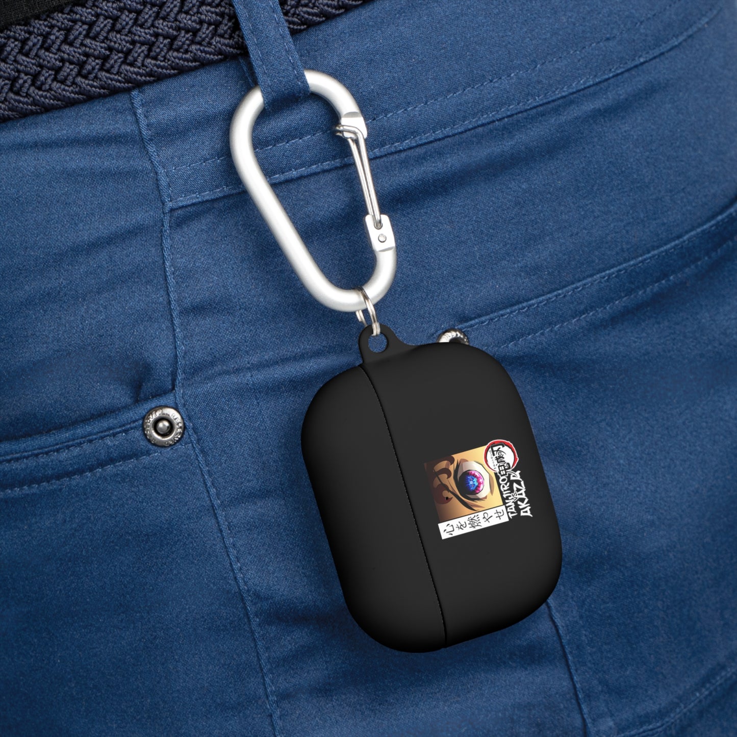 Anime Eye Illustration AirPods Case | Akaza Demon Slayer Inspired