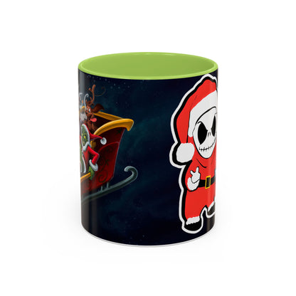 Grinch Jack Skellington Christmas Mug | Accent Coffee Mug