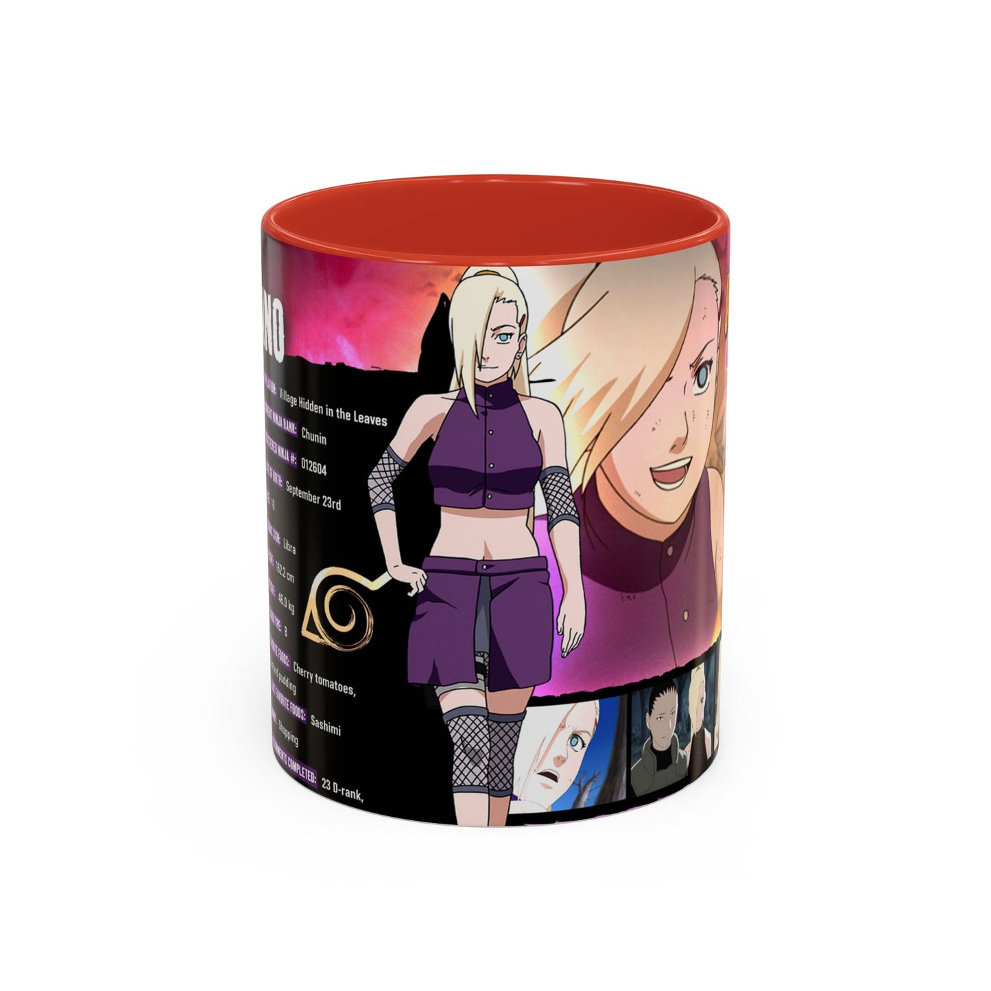 Naruto Shippuden Ino Anime Accent Coffee Mug — 11/15oz