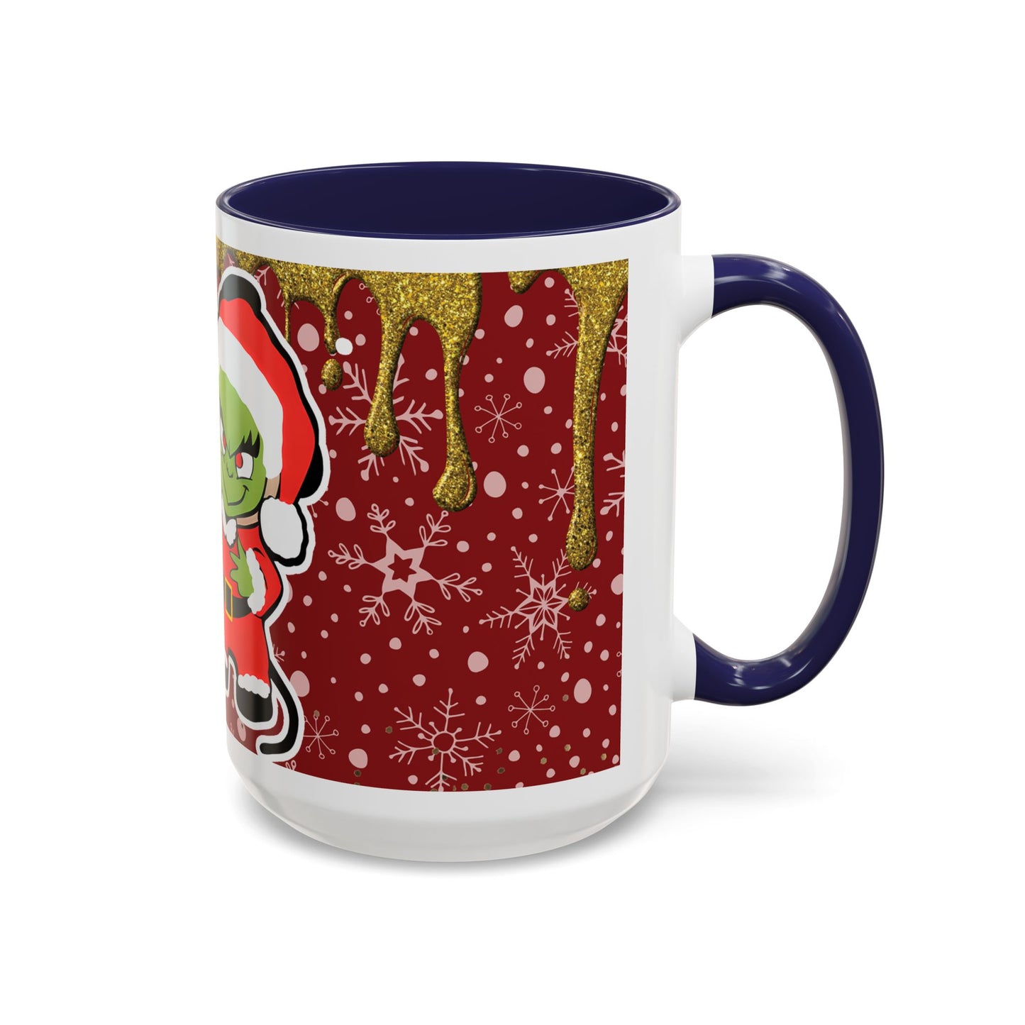 Grinch and Mouse Santa Mug | Accent Coffee Mug 11oz 15oz