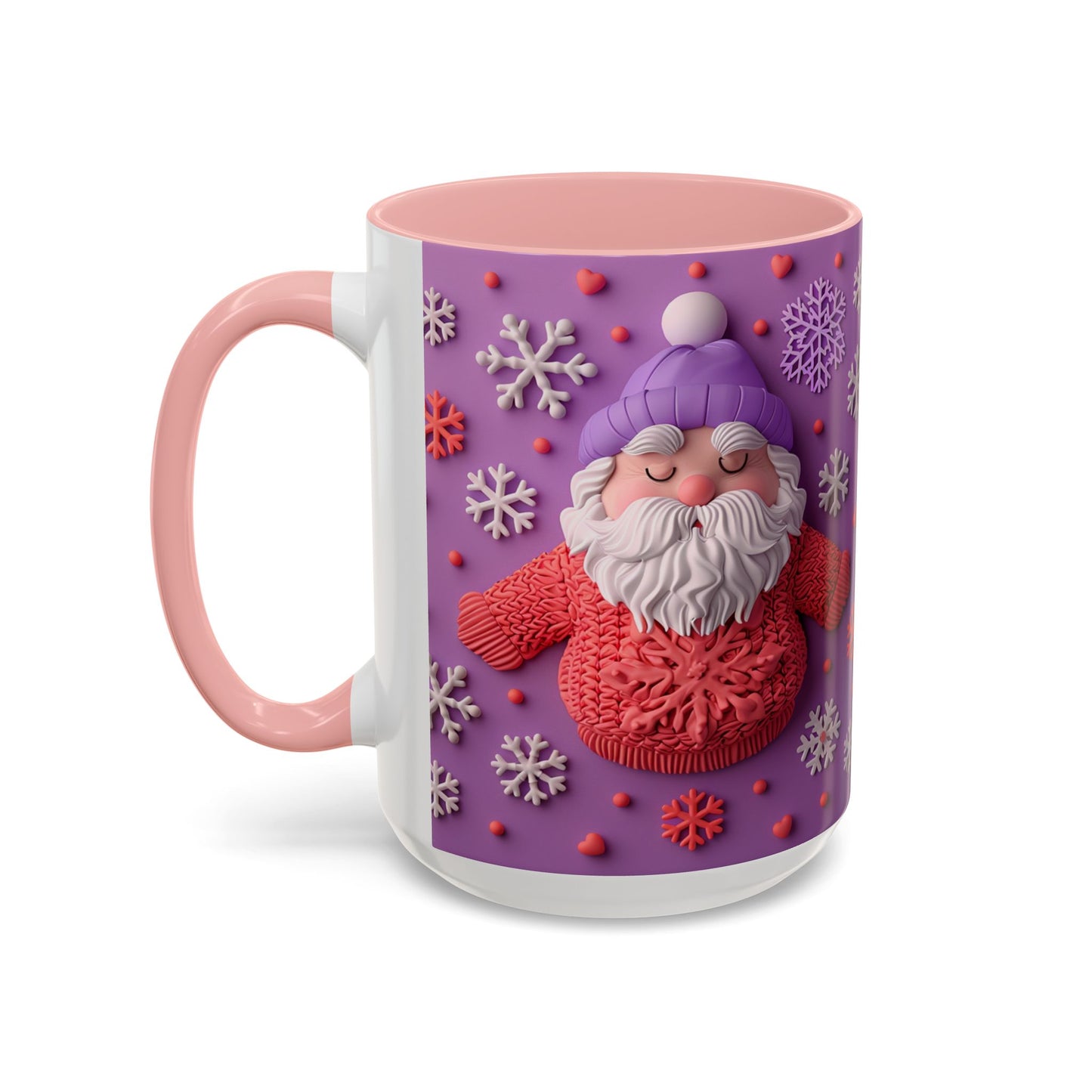 Knit Santa Pattern Mug | Accent Coffee Mug