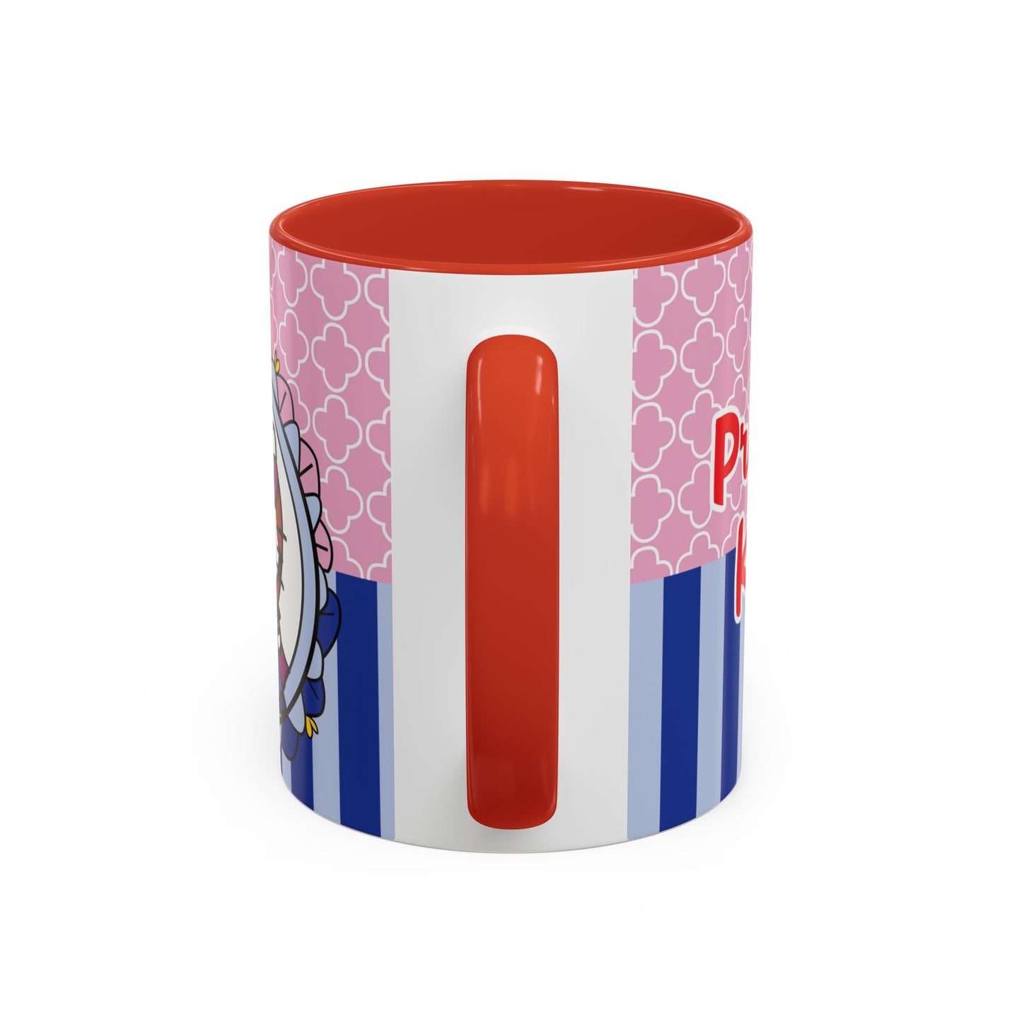 Princess Kitty Hello Kitty Accent Coffee Mug | Cute Pink & Blue 11/15oz
