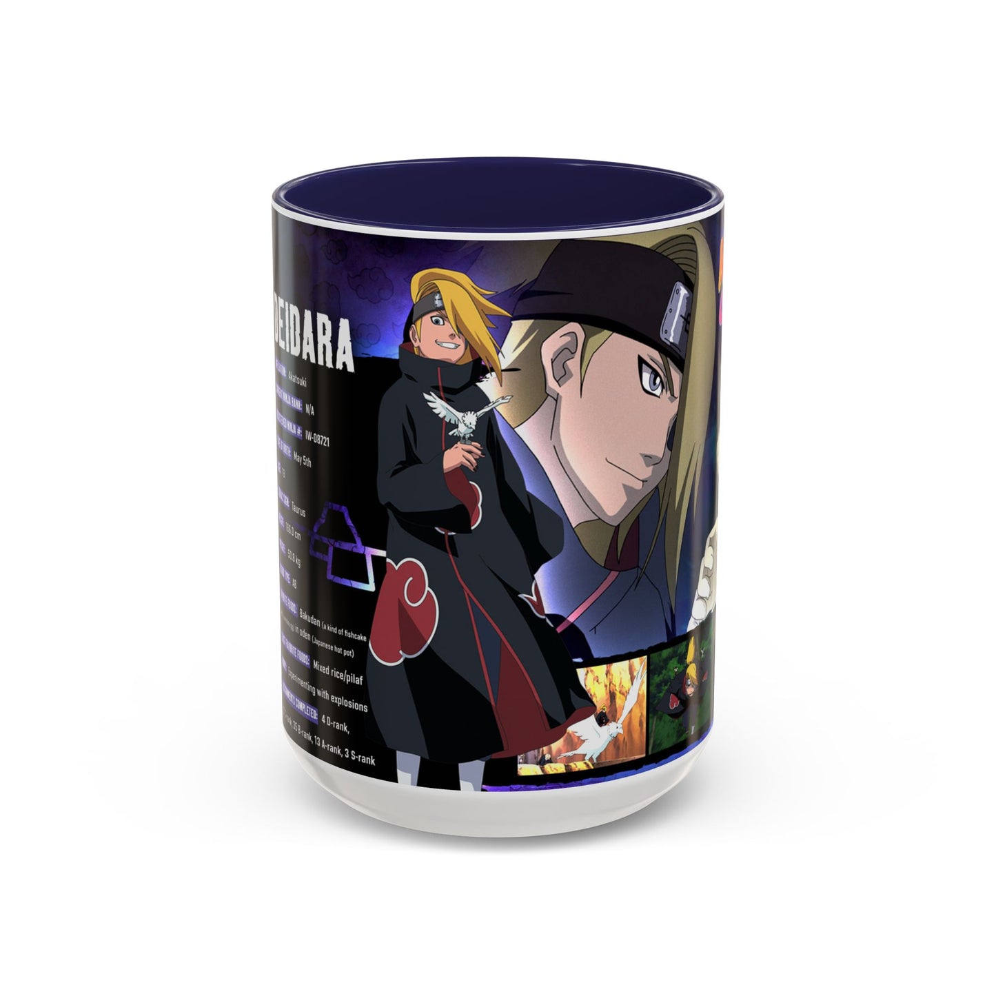 Deidara Naruto Shippuden Accent Coffee Mug  Anime Art Collector Mug (11/15oz)