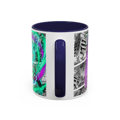 Accent Coffee Mug - Anime Girl Psychic Power Design (11/15oz)