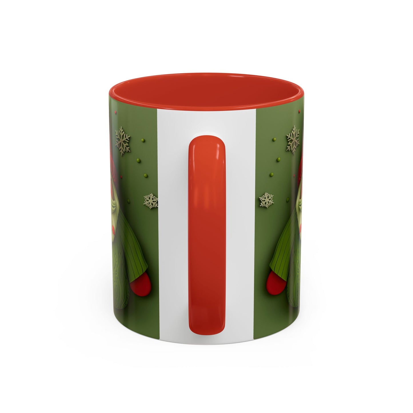 Green Knit Santa Mug | Accent Coffee Mug