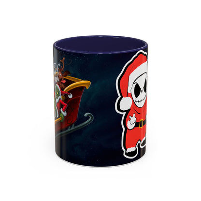Grinch Jack Skellington Christmas Mug | Accent Coffee Mug