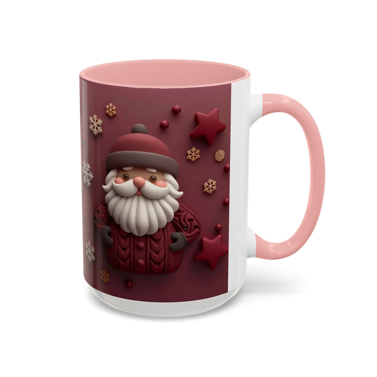 Cute Santa Face Holiday Mug | Christmas Accent Coffee Mug
