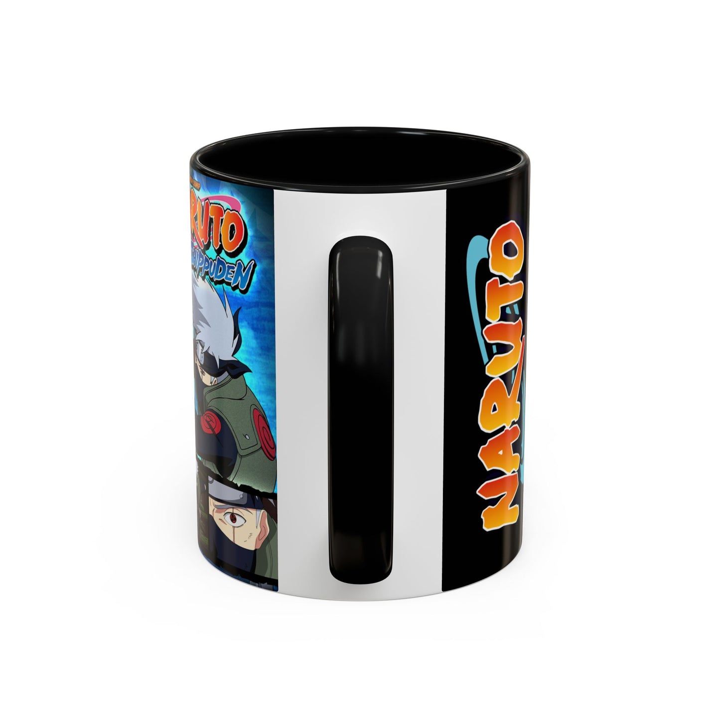 Naruto Kakashi Accent Coffee Mug  Anime Character Collage 11/15oz