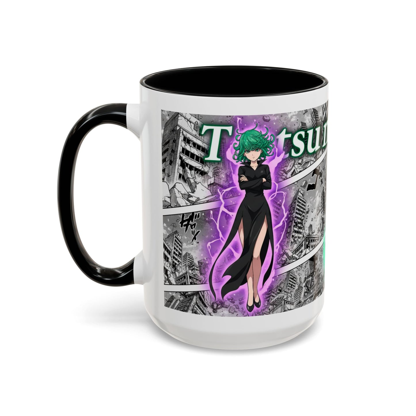 Accent Coffee Mug - Anime Girl Psychic Power Design (11/15oz)