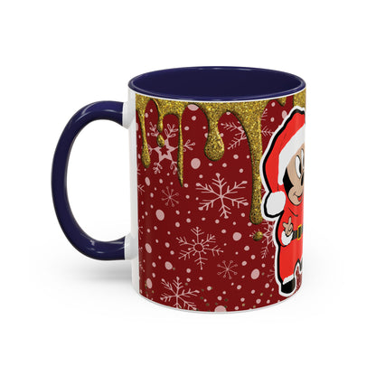 Grinch and Mouse Santa Mug | Accent Coffee Mug 11oz 15oz