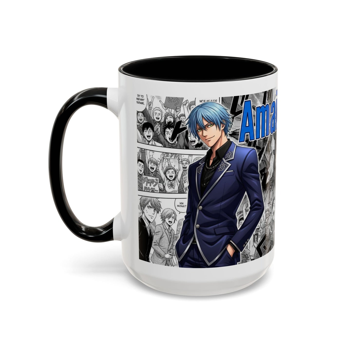 Anime Manga Accent Coffee Mug  Amai Mask Character Design (11/15oz)