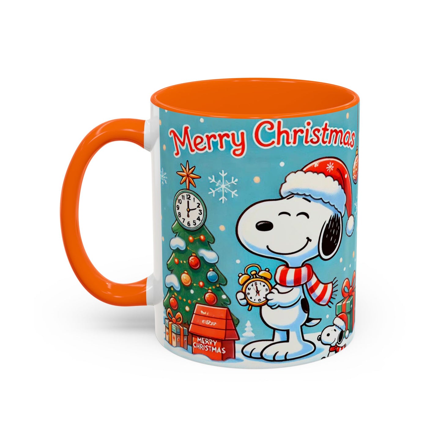 Beagle Chistmas Illustration Mug | Accent Coffee Mug 11oz 15oz