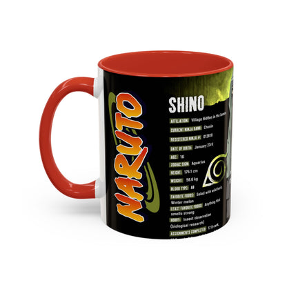 Naruto Shippuden Shino Aburame Accent Coffee Mug  Anime Character Fan Gift (11/15oz)