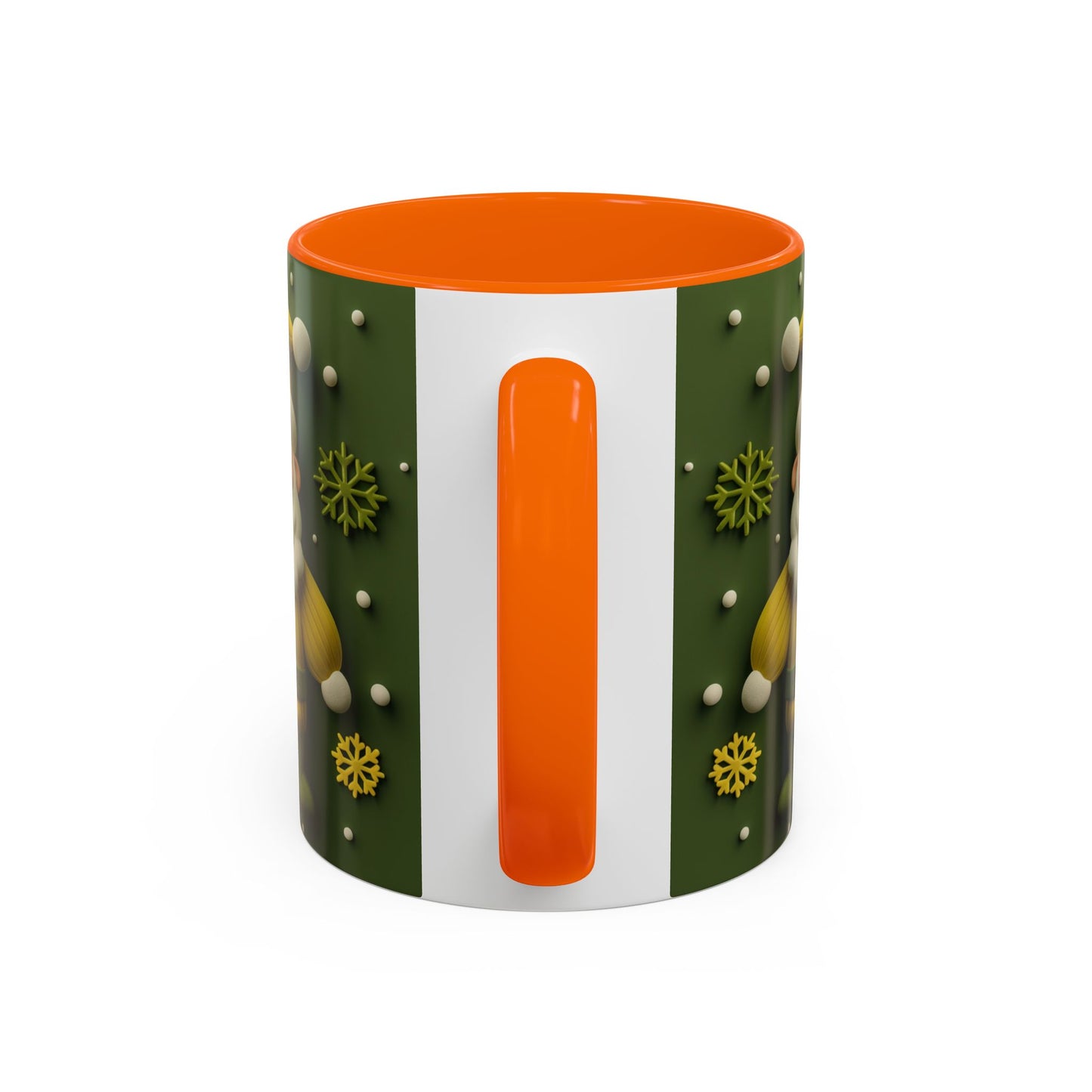 Yellow Santa Holiday Mug | Christmas Accent Coffee Mug (11,15oz)