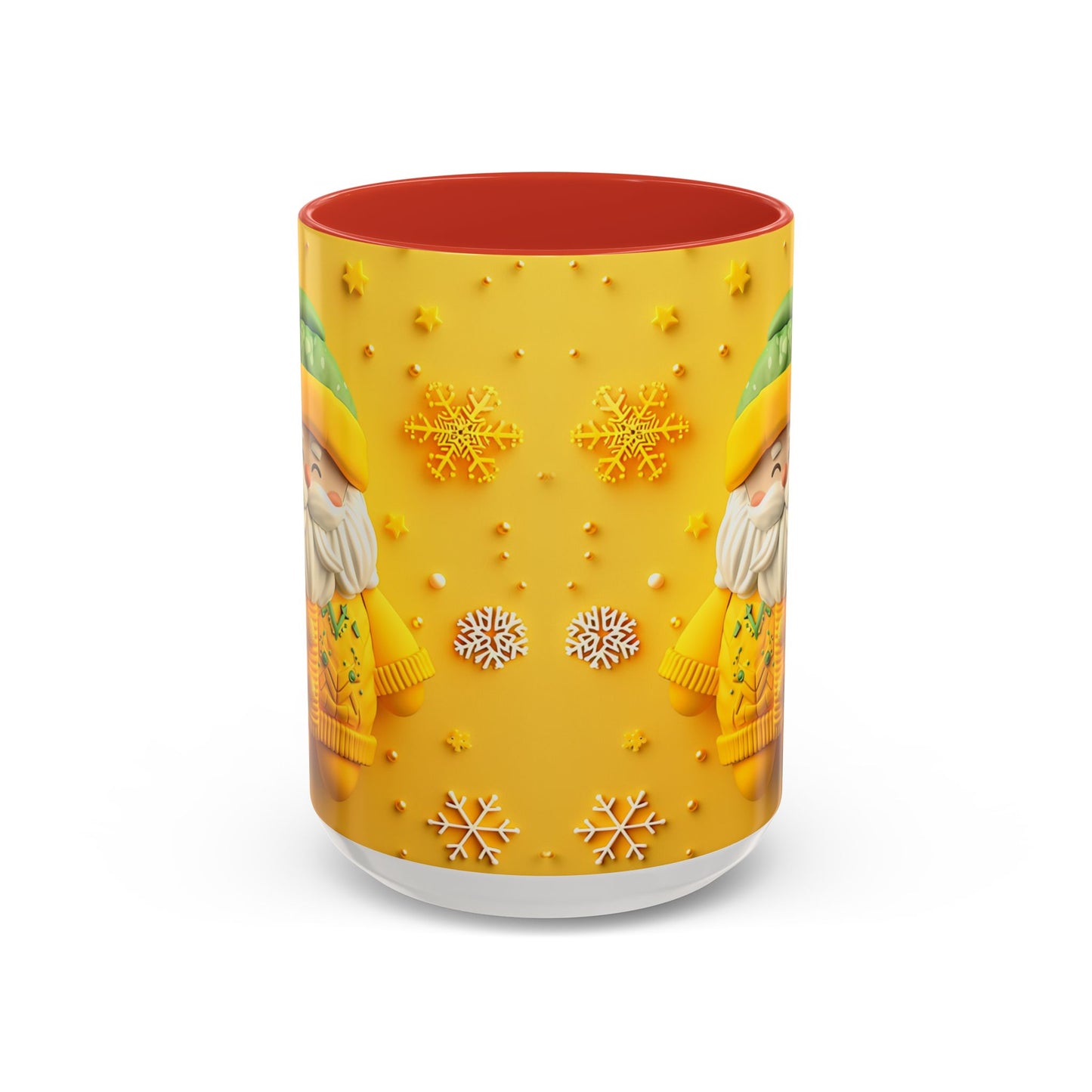 Yellow Sweater Santa Mug | Accent Coffee Mug