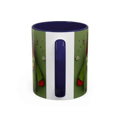 Green Knit Santa Mug | Accent Coffee Mug