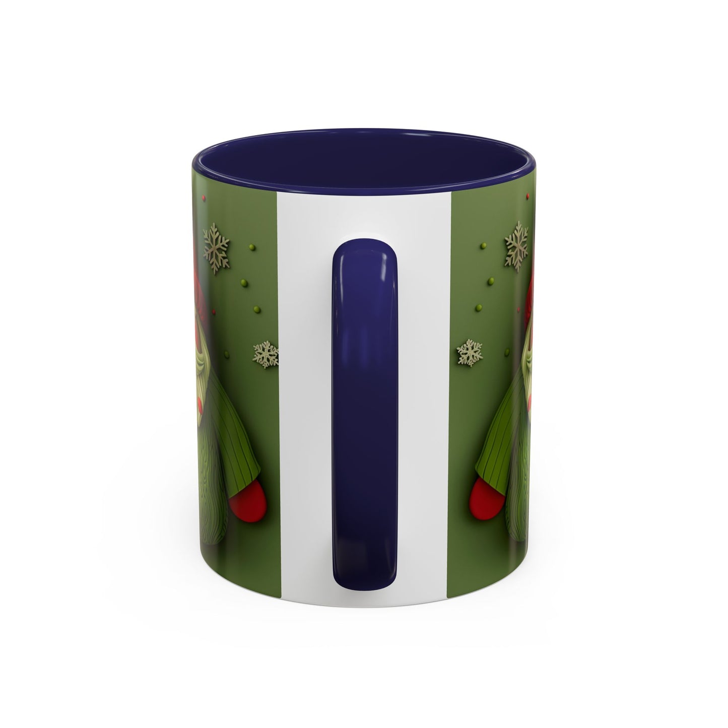 Green Knit Santa Mug | Accent Coffee Mug