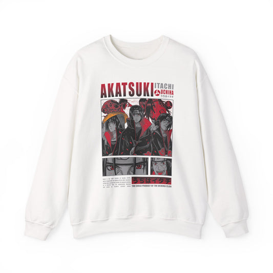 Personalizable Akatsuki Anime Characters Crewneck Sweatshirt | Manga Panel Graphic
