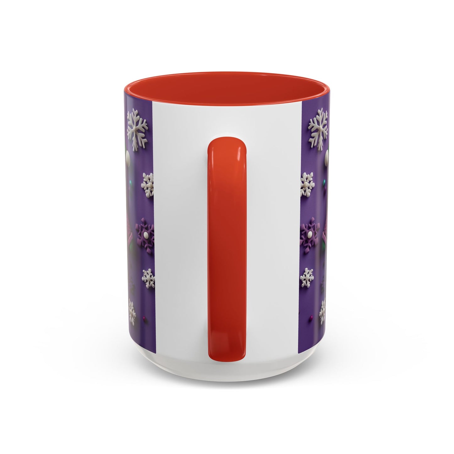 Purple Santa Snowflake Mug | Accent Coffee Mug
