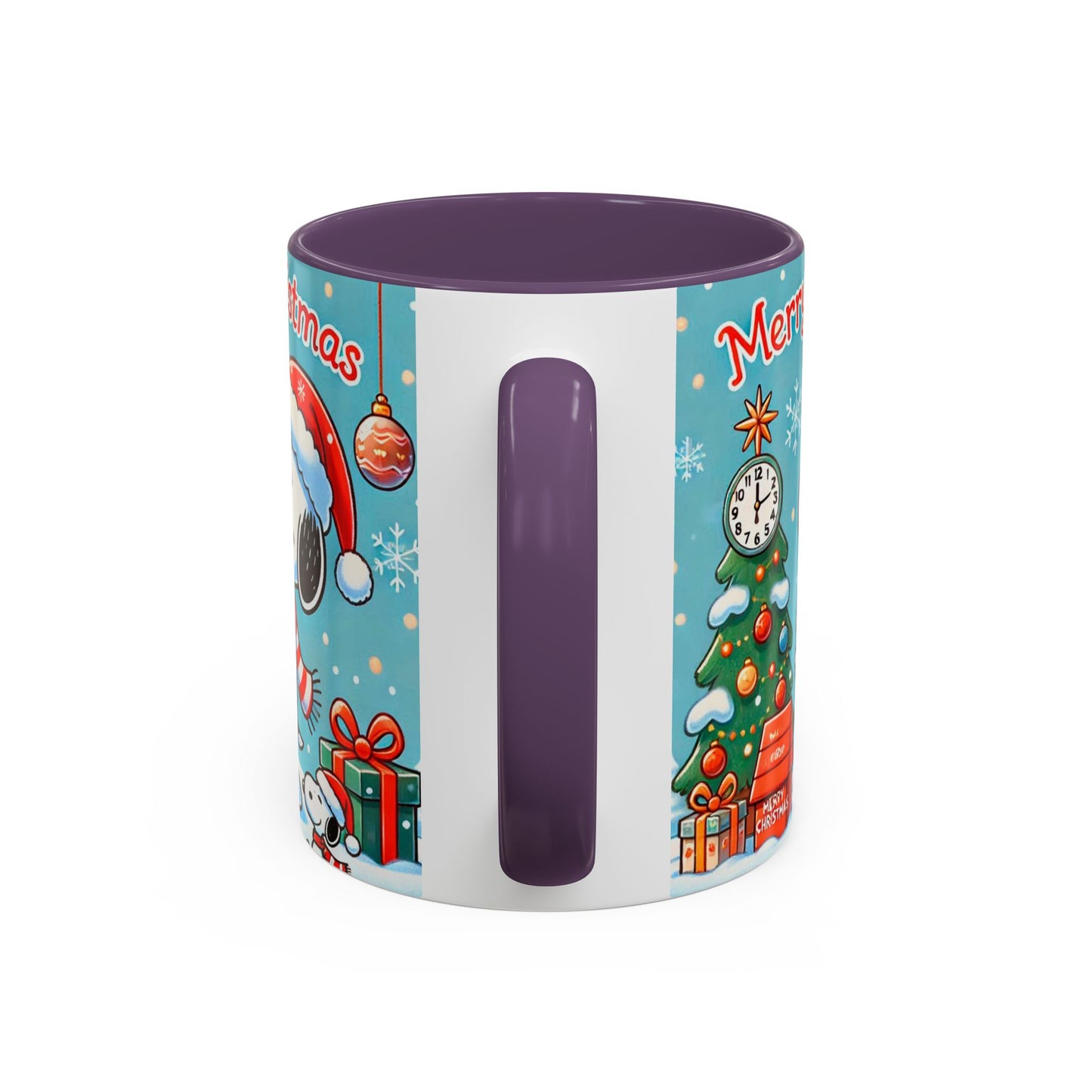 Beagle Chistmas Illustration Mug | Accent Coffee Mug 11oz 15oz