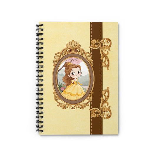 Princess Portrait Spiral Notebook | Ruled Journal