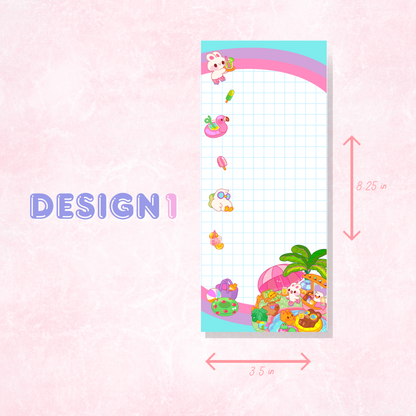 Kawaii Notepad | 50 Sheets (3.5in x 8.25 in)