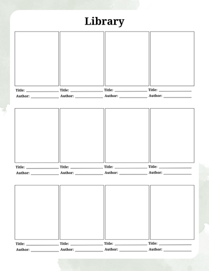 Digital Reading Journal | Digital Download