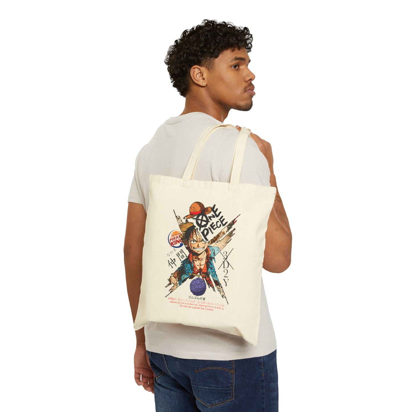 Luffy Art Tote Bag | One Piece Inspired Tote Bag