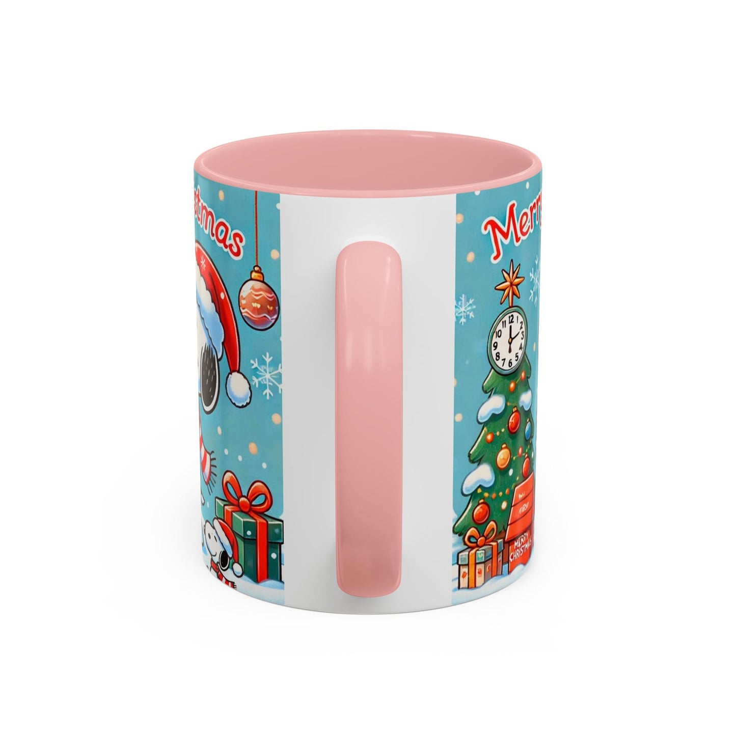 Beagle Chistmas Illustration Mug | Accent Coffee Mug 11oz 15oz