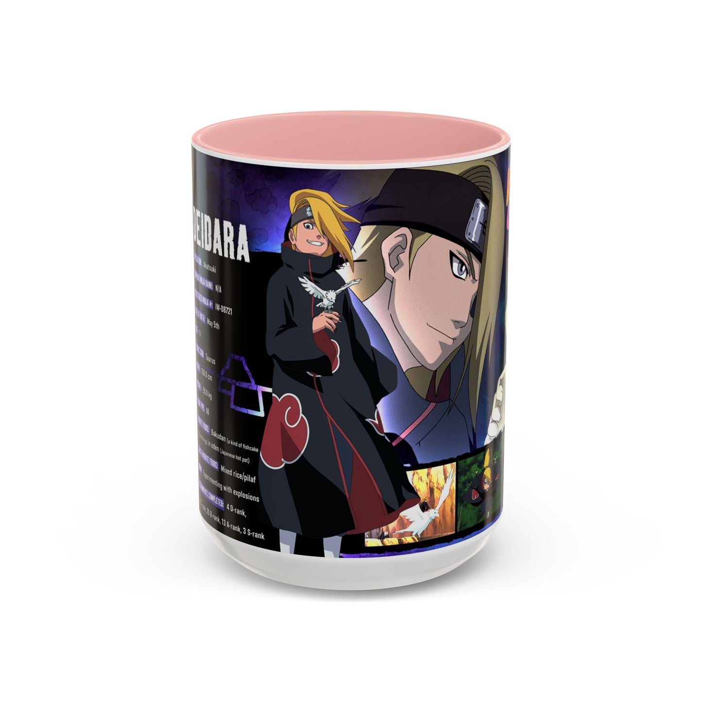 Deidara Naruto Shippuden Accent Coffee Mug  Anime Art Collector Mug (11/15oz)