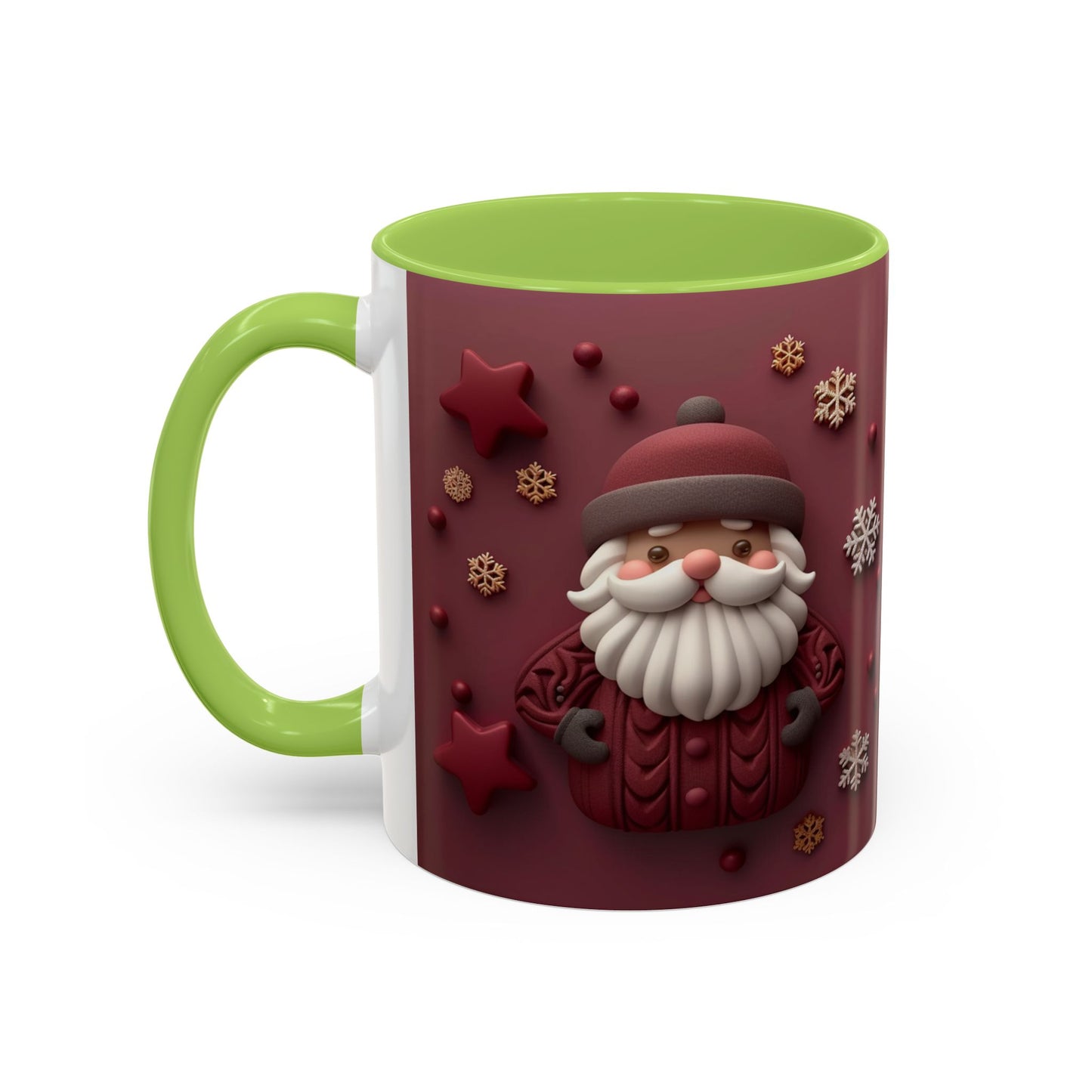 Cute Santa Face Holiday Mug | Christmas Accent Coffee Mug
