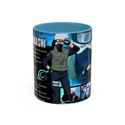 Naruto Kakashi Accent Coffee Mug  Anime Character Collage 11/15oz