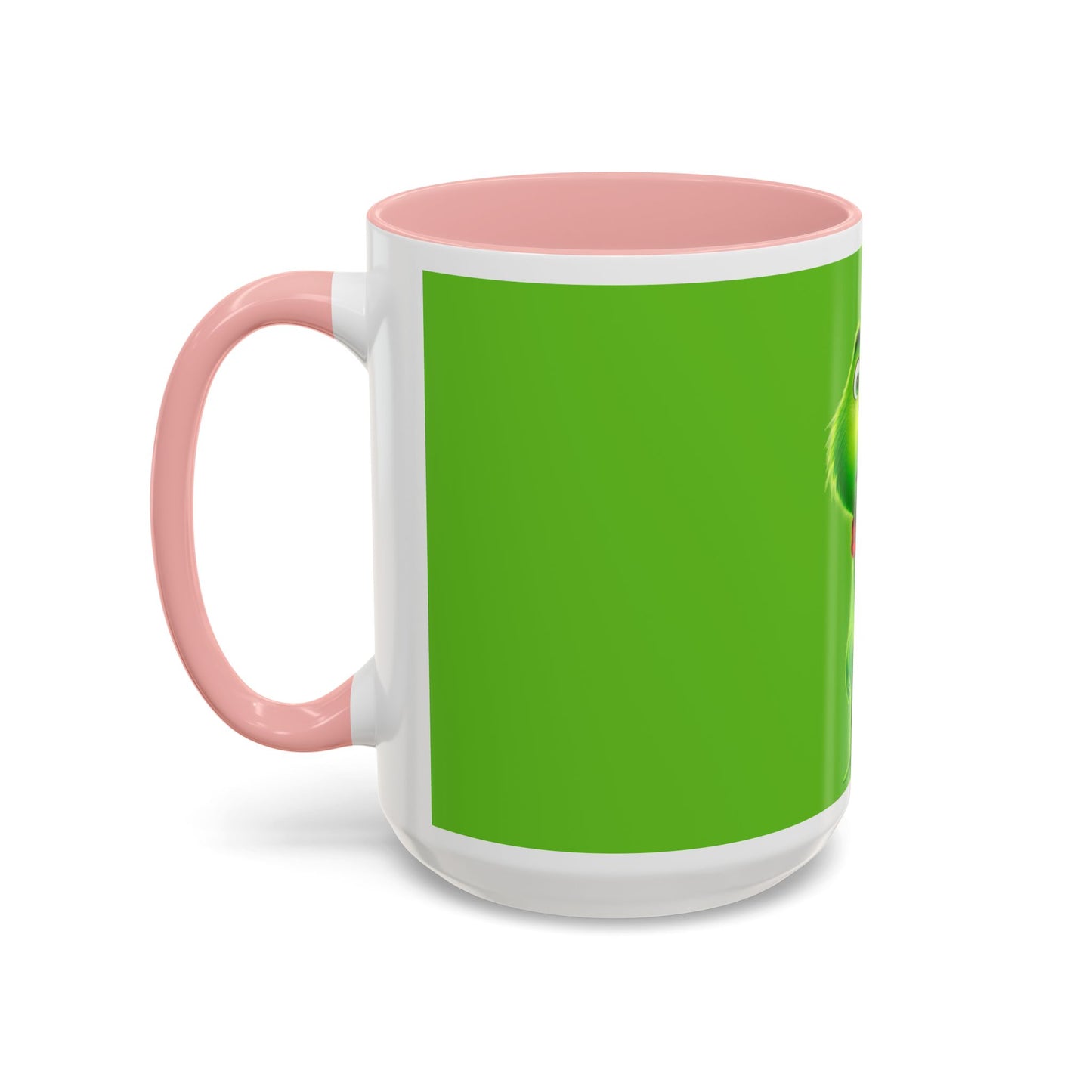 Grinch Character with Poop Present Mug | Accent Coffee Mug