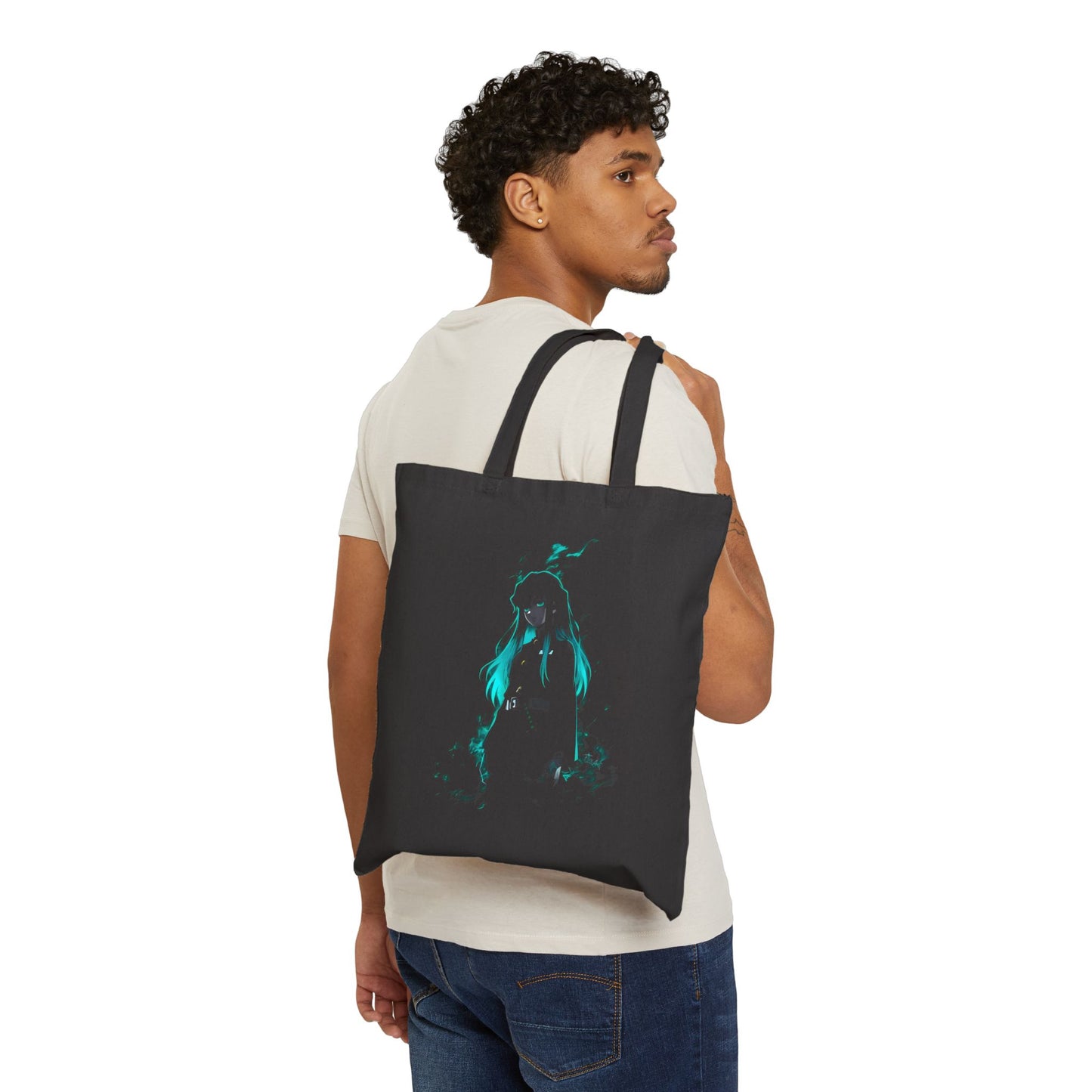 Muichiro Art Canvas Tote Bag | Demon Slayer Inspired Tote Bag