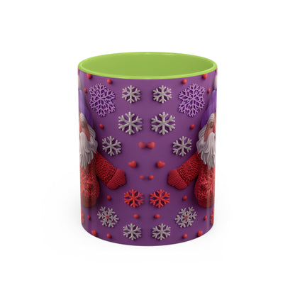 Knit Santa Pattern Mug | Accent Coffee Mug