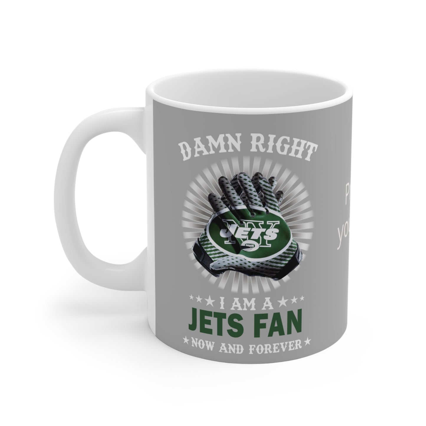 Customizable Jets Fan Mug | Football Team Logo Coffee Cup
