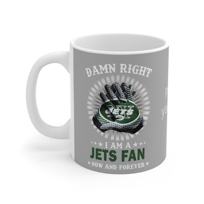 Customizable Jets Fan Mug | Football Team Logo Coffee Cup