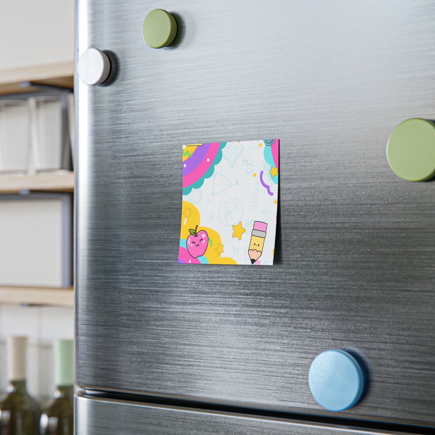 Colorful Hearts Grid Sticky Note Pads